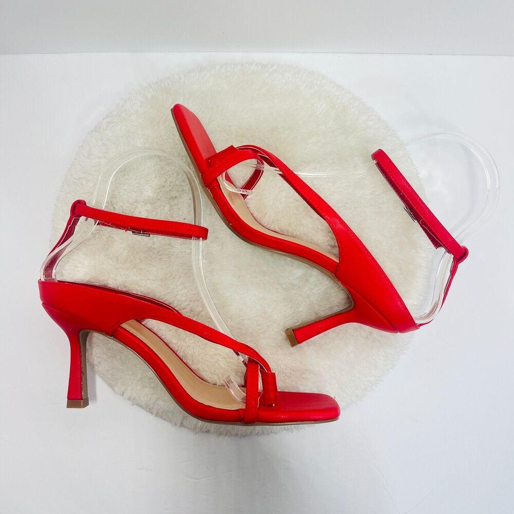 Red Stiletto Slingback Heels - Elegant Women's Dress Shoes